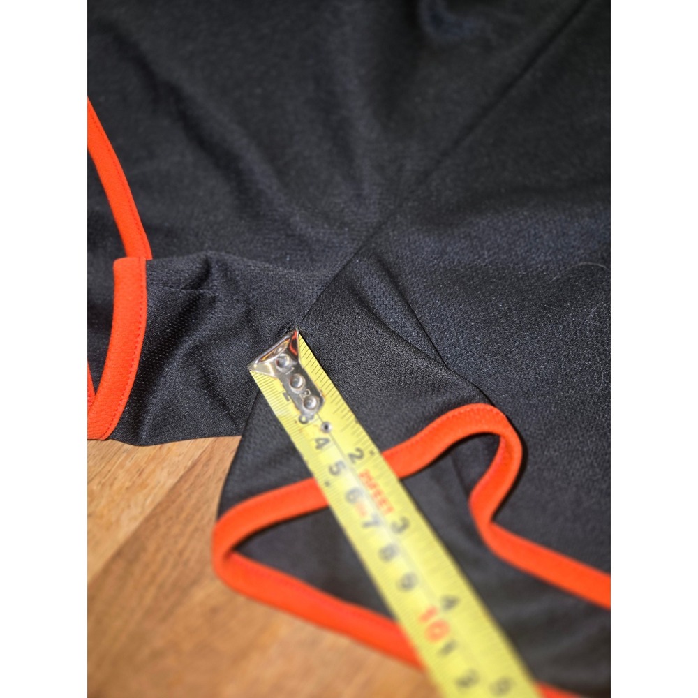 Activewear by Jennifer Lauren Women LG Black Orange Zebra Mesh Running Shorts - Picture 4 of 7